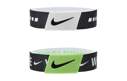 Nike Polyester Wristbands Unisex Black White Green