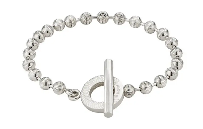 GUCCI 925 Sterling Silver Bracelets Unisex Silver