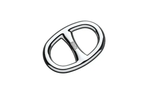 HERMES Chaine D'Ancre Silver Plated, Palladium Plated Accessories Unisex