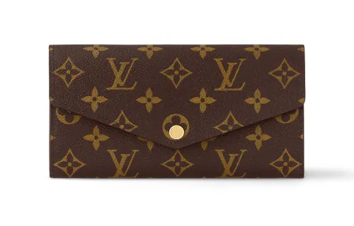 LOUIS VUITTON Sarah Wallet Monogram Coquelicot Lining