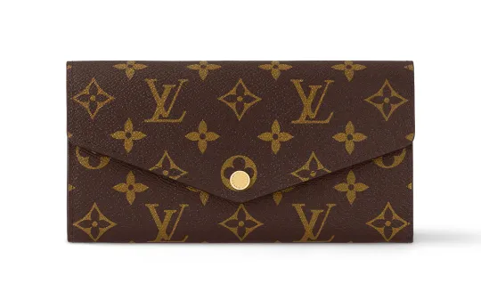 LOUIS VUITTON Sarah Wallet Monogram Coquelicot Lining