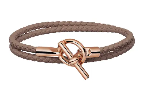 HERMES Glenan Calfskin Bracelets Unisex