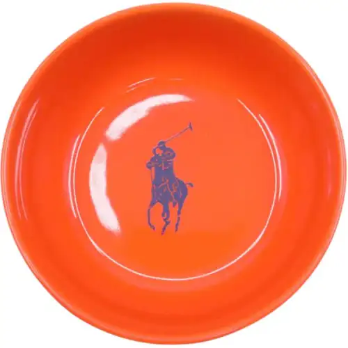 Polo Ralph Lauren Pet Bowl Glossy Signature Logo Easy-to-Clean Ceramic Bowl Universal for Cats and Dogs R3FDHW013100