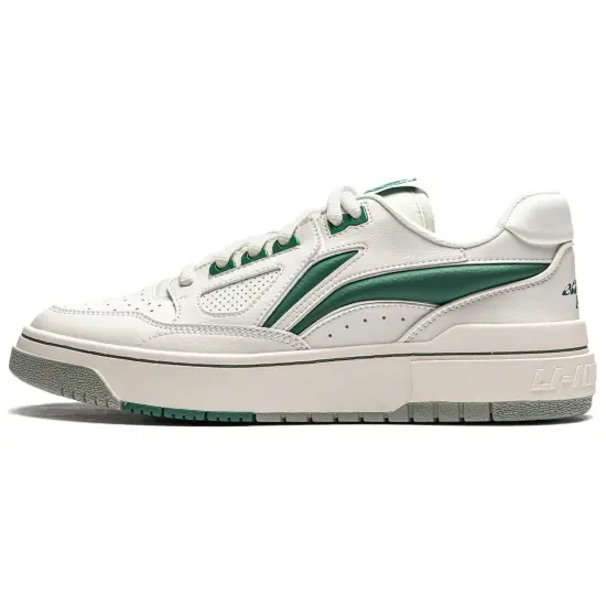 LiNing New Arrival Cushioning Anti Slip And Wear Resistant Rebound Low Top Basketball Shoes Men's Beige Green