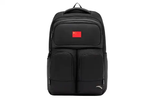 Anta Nylon Backpack Unisex Black
