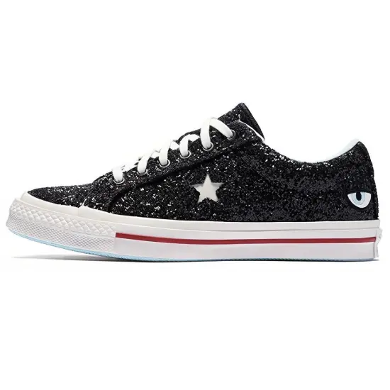 Chiara Ferragni X Converse One Star Skateboarding Shoes Unisex Low-top Black