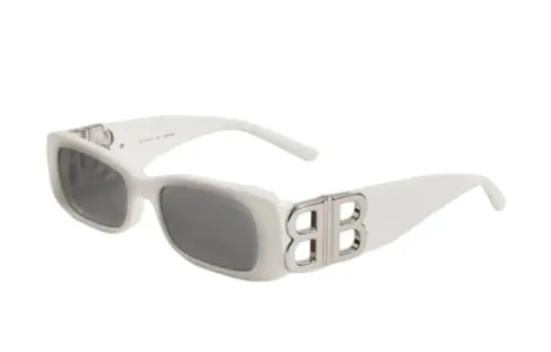 Balenciaga Irregular Shape Sunglasses Men's White