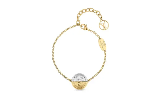 LOUIS VUITTON Pre Owned L To V Charm Bracelet