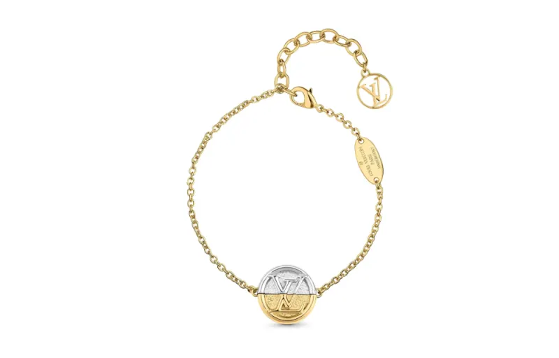 LOUIS VUITTON Pre Owned L To V Charm Bracelet