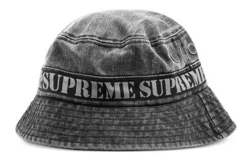 Supreme Stencil Logo Webbing Bucket Hat