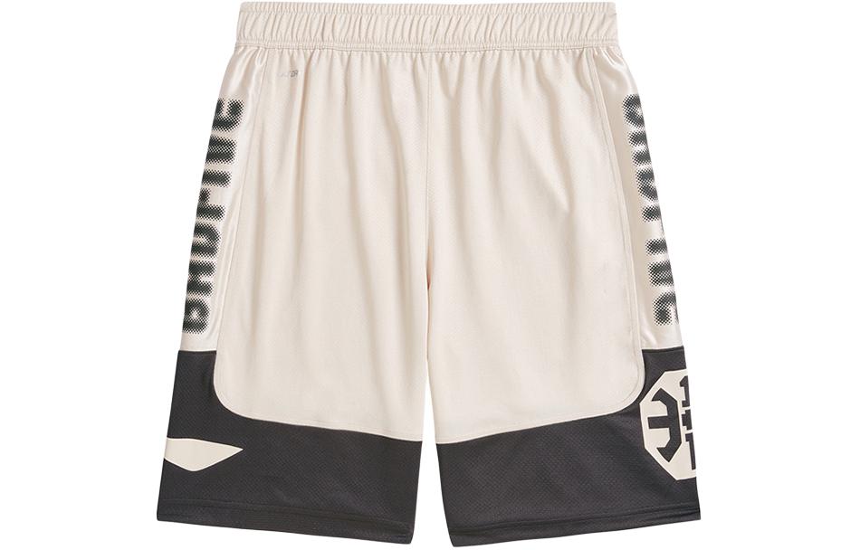 Li Ning BADFIVE Sports Shorts Men’s Gravel Gray Obsidian Lime