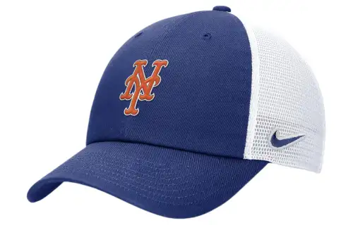 Nike Cotton, Polyester Baseball Caps Men's Blue