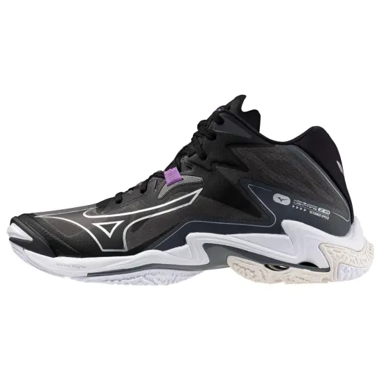 Mizuno Wave Lightning Z 8 MID Anti Slip Wear Resistant Mid Top Training Shoes Unisex Black