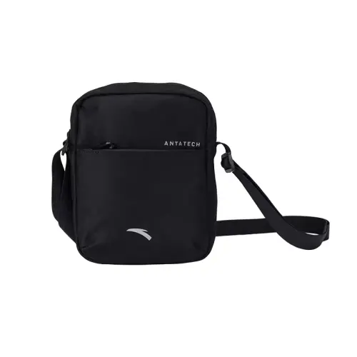 Anta Variety Training Collection Fabric Crossbody Bag, Shoulder Bag Regular Unisex Basic Black