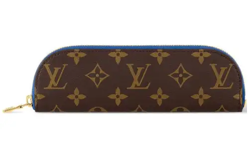 LOUIS VUITTON Coated Canvas Storage Bag Women's Brown & Blue