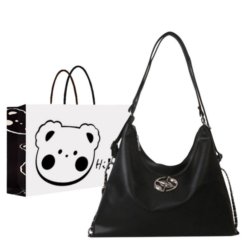 NX DOUGHNUT Pu Shoulder Bag Women's White, Silver, Black, Brown