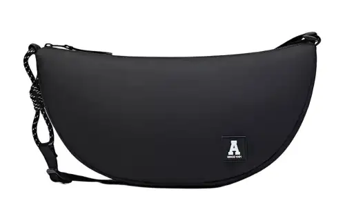 Anta Fabric Shoulder Bag, Crossbody Bag Regular Unisex Basic Black