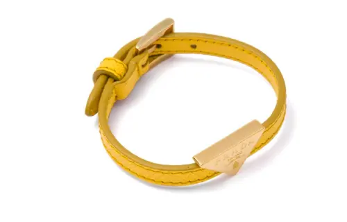 PRADA Leather Bangles Women's Yellow