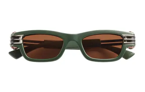 Bottega Veneta Square Sunglasses Men's Green
