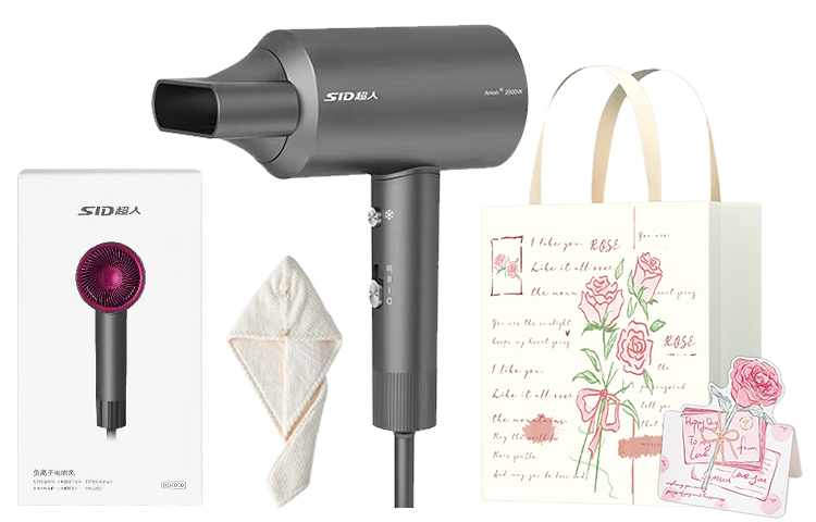 Superman SID RD2030 Hair Dryer 2000W Negative Ion Hair Care Constant Temperature Quick Drying Compact and Portable Home Use Large Air Volume Quick Drying Special for Barber Shops