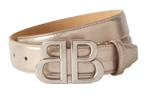 Balenciaga Bb Logo Buckle Belt
