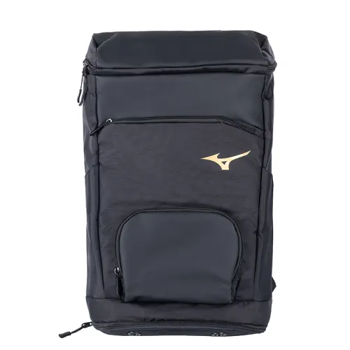 Mizuno Fabric Ball Racket Bag Backpack Unisex Black