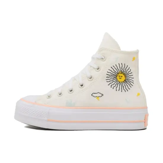 Converse Women's Chuck Taylor All Star Lift Platform High 'Floral Embroidery'