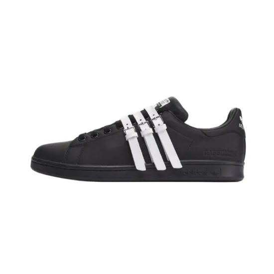 Raf Simons X Adidas Originals Stan Smith Skateboard Shoes Unisex Low-top Black/white