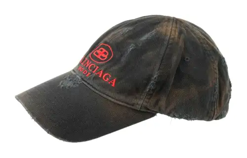 Balenciaga Bb Mode Destroyed Piercing Baseball Cap