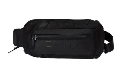 Anta Variety Training Collection Fabric Sling Bag Unisex Basic Black