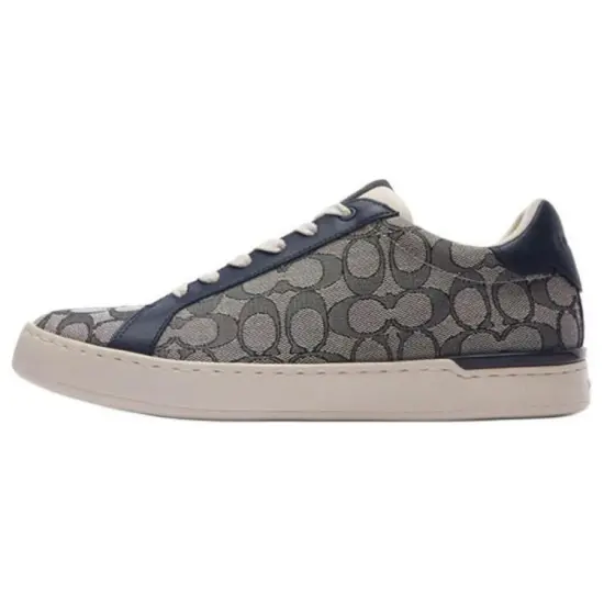 COACH Clip Skateboard Shoes Men Low-Top Midnight Blue