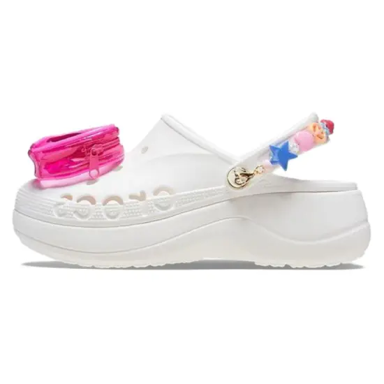 Crocs Baya Midsummer Platform Clogs 'White Pink' Women's