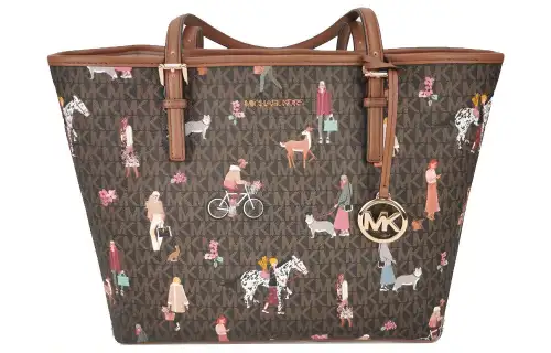 MICHAEL KORS MICHAEL KORS Luggage Collection Leather Shoulder Bag Large Women's Brown