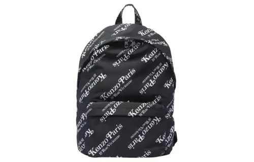 KENZO Logo Printed Zip Up Backpack