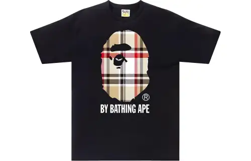 Bape A BATHING APE Check By Bathing Tee