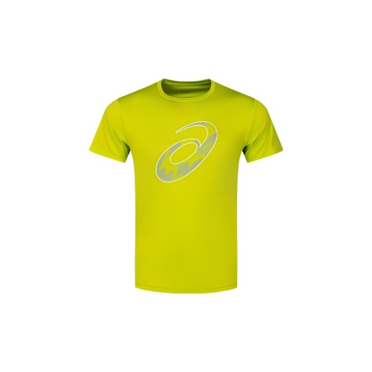 ASICS Running T Shirt Men’s Yellow Green