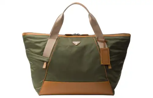 PRADA Re Nylon Leather Handbag Travel Bag Men's