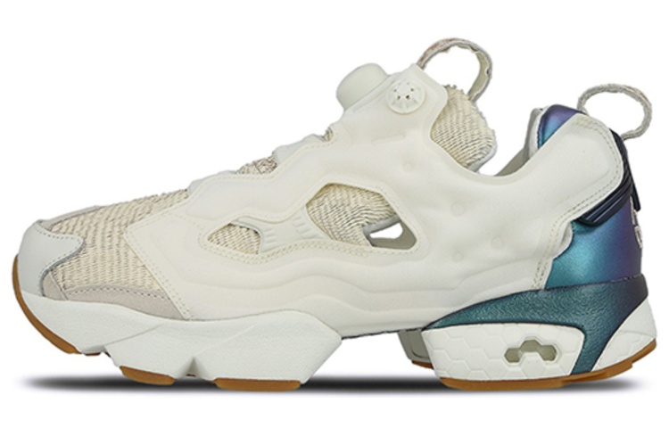 Reebok Instapump Fury Limited Edition for the Year of the Rooster, comfortable and versatile, low-cut lifestyle shoes, same style for men and women, beige blue