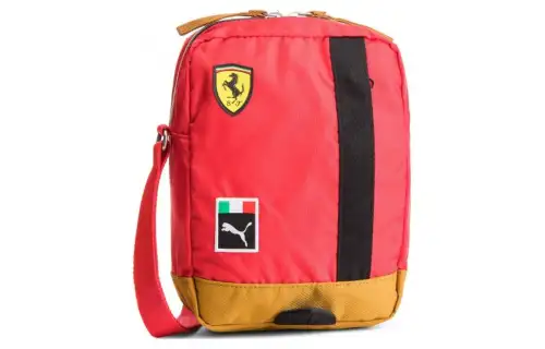 PUMA Ferrari, Collaboration Fabric Shoulder Bag, Crossbody Bag Unisex Red