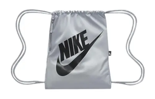 Nike Heritage Polyester Backpack Regular Unisex Silver Gray