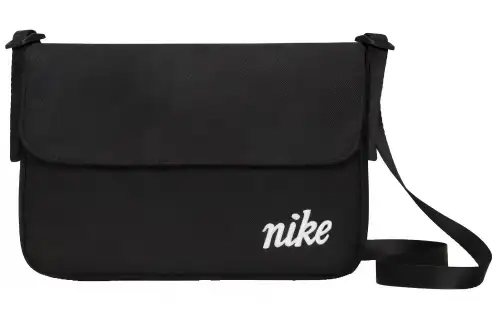Nike Athleisure Polyester Crossbody Bag, Shoulder Bag Unisex Pure Black