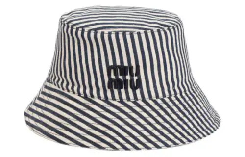 MIU MIU Cotton Bucket Hats Women's Blue