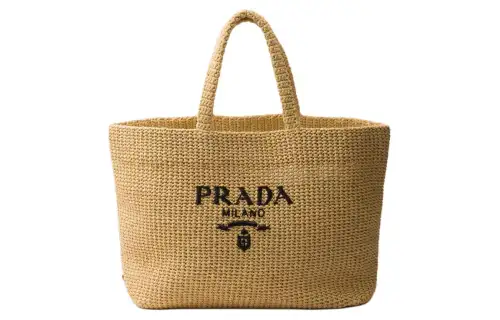 PRADA Fabric Handbag Unisex Tawny