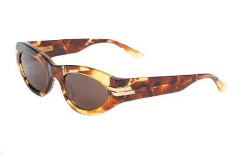 Bottega Veneta Acetate Cat Eye Sunglasses Unisex Brown