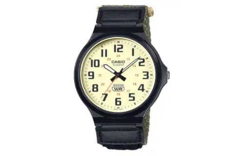 CASIO Unisex Standard Series Yellow Watch MW-240B-3BV