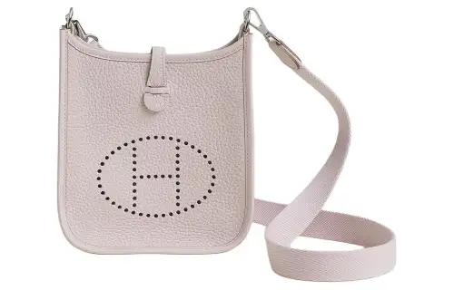 HERMES Evelyne Clemence Cow Leather Crossbody Bag, Shoulder Bag 16 Women's Dream Purple & Light Purple