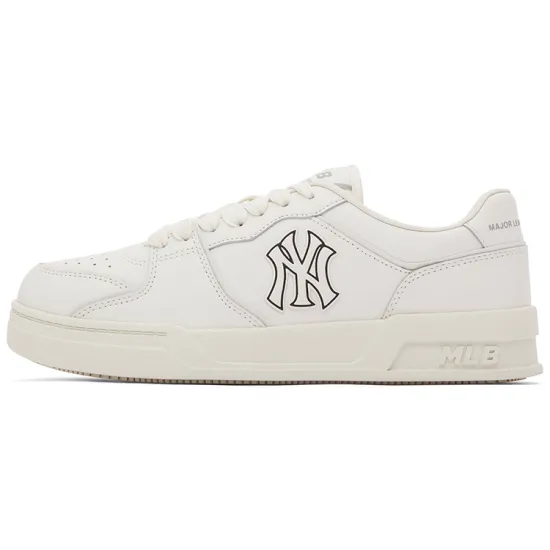 MLB New York Yankees Skateboard Shoes Unisex Low-Top White