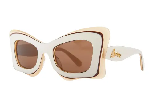 LOEWE Acetate Butterfly Sunglasses Unisex White/Beige