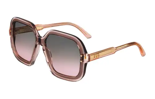 DIOR Acetate Square Sunglasses Women's Pink