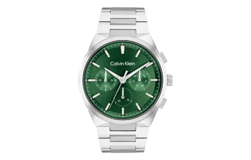 CALVIN KLEIN Wrist Watches Quartz Movement Steel Strap Green Dial Men's Watches
